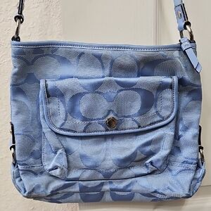 Coach Light Blue Shoulder Bag